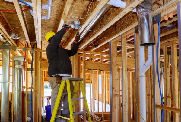 managed repair provider working on home